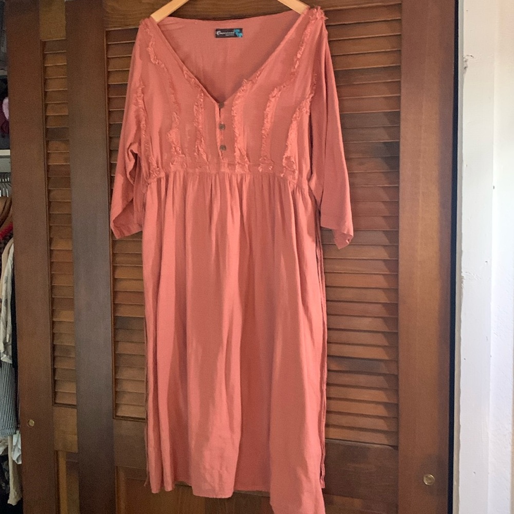 Cocoricooo boho prairie Rose Pink Dress